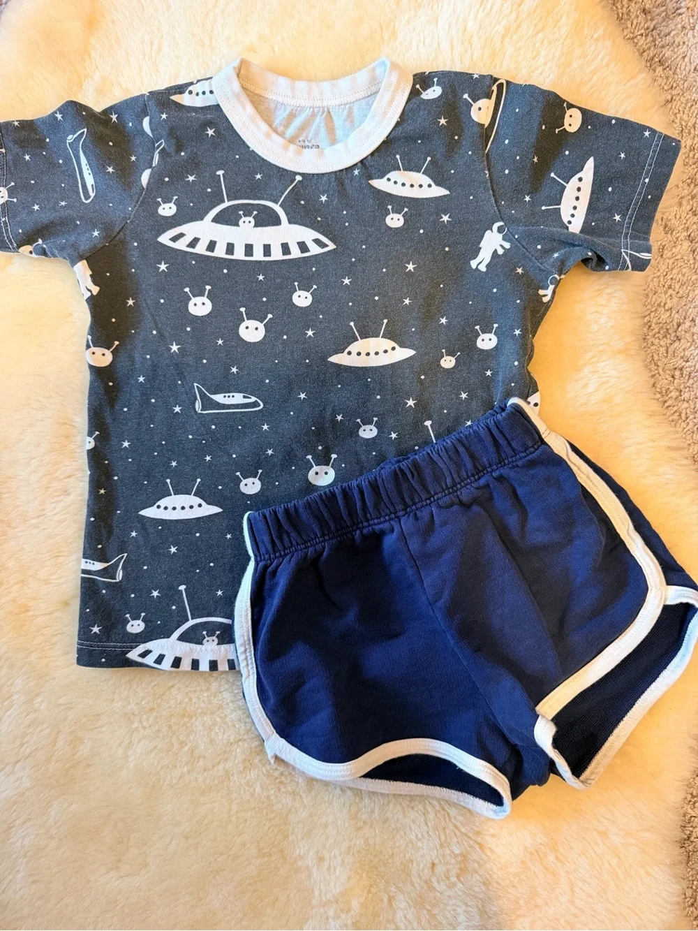 (3 pc Set) Winter Water Factory  Organic Cotton  Kids Tees and Shorts
